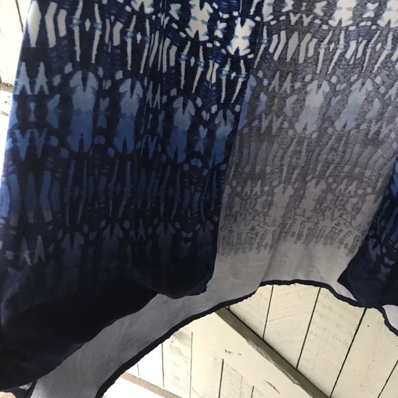 Ruby Rd Long Blue Decorative Vest - Picture 3 of 5